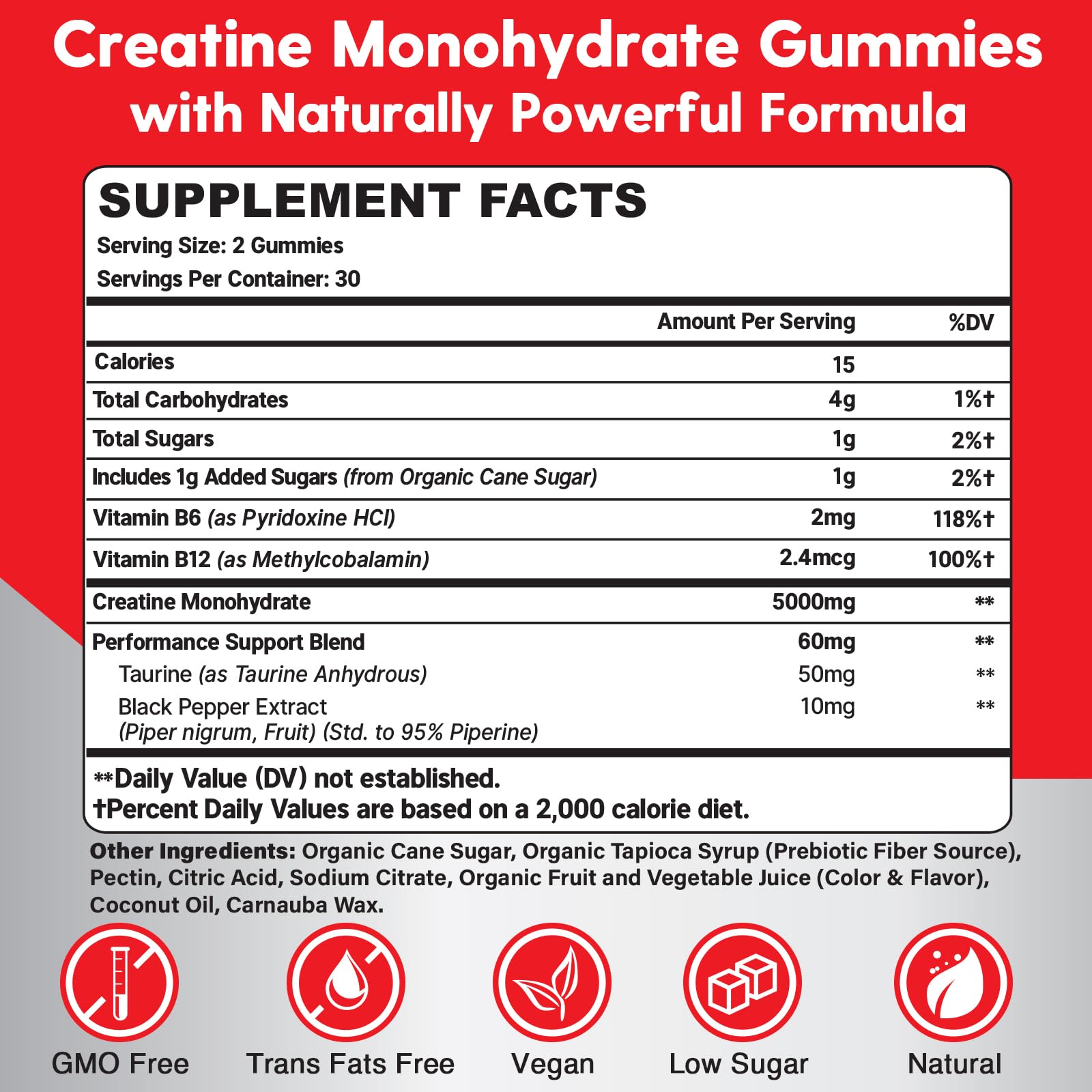 Mightnes Gummies bottle label shows vegan non GMO formula