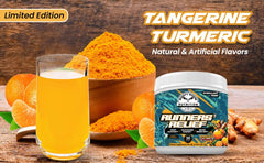 Mighty Moose Runners' Relief capsules dispense for convenient pre- and post-workout use.