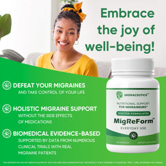 Glass of water ready for MigReForm dosage