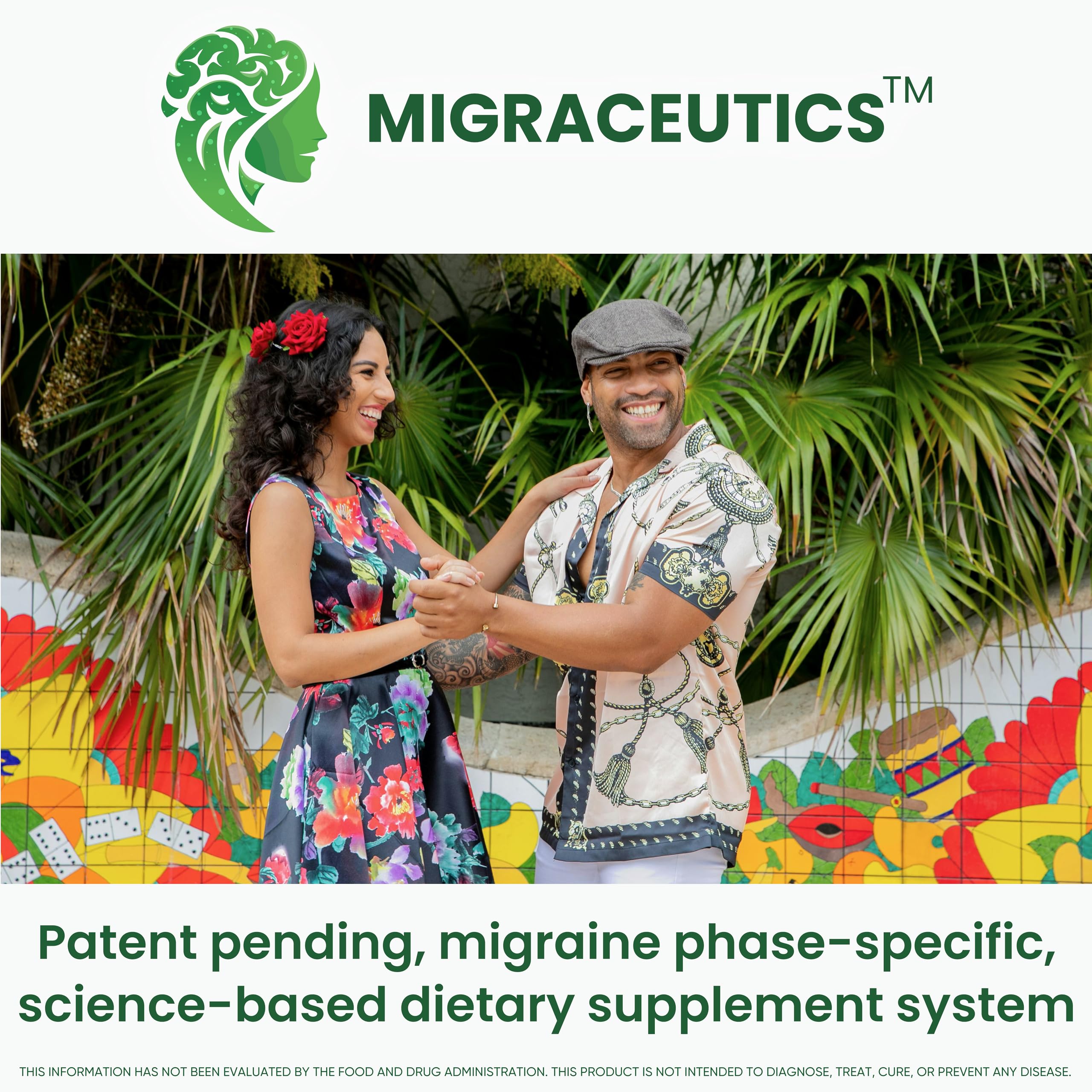 Lifestyle scene with Migraceutics MigRePair MM suggesting discreet daily migraine support