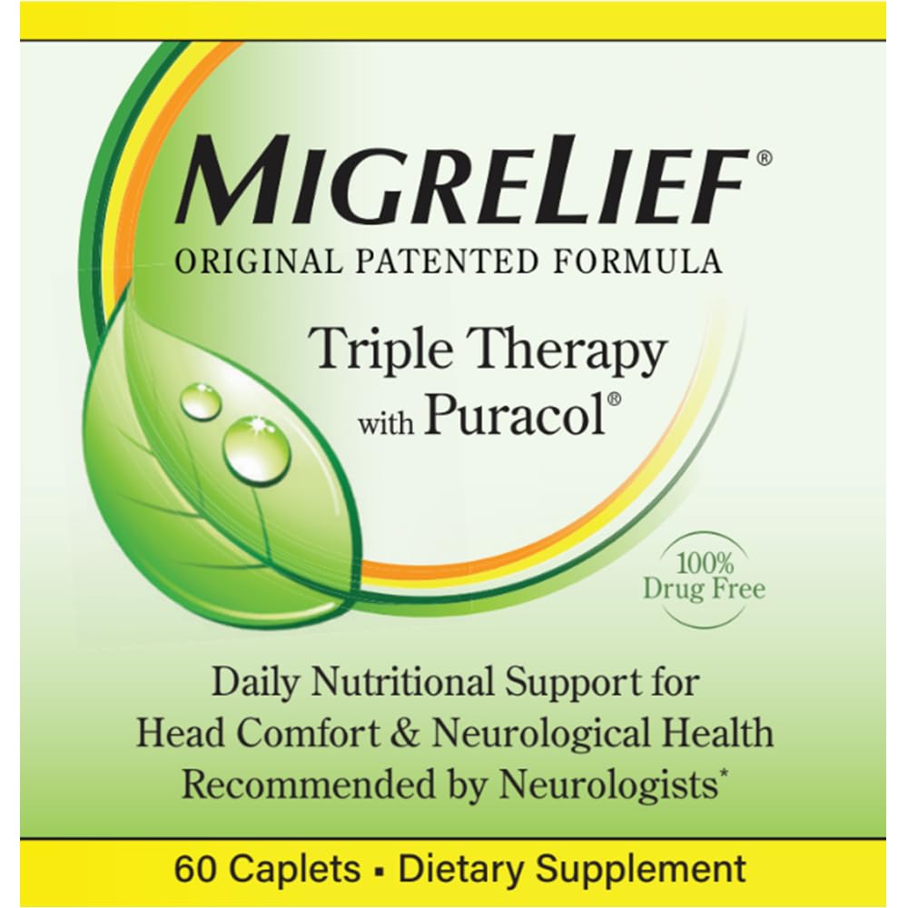 MigreLief Original capsules offer a non-prescription option for migraine support.