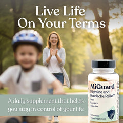 MIGUARD vegan non-GMO gluten-free symbols emphasize dietary compatibility