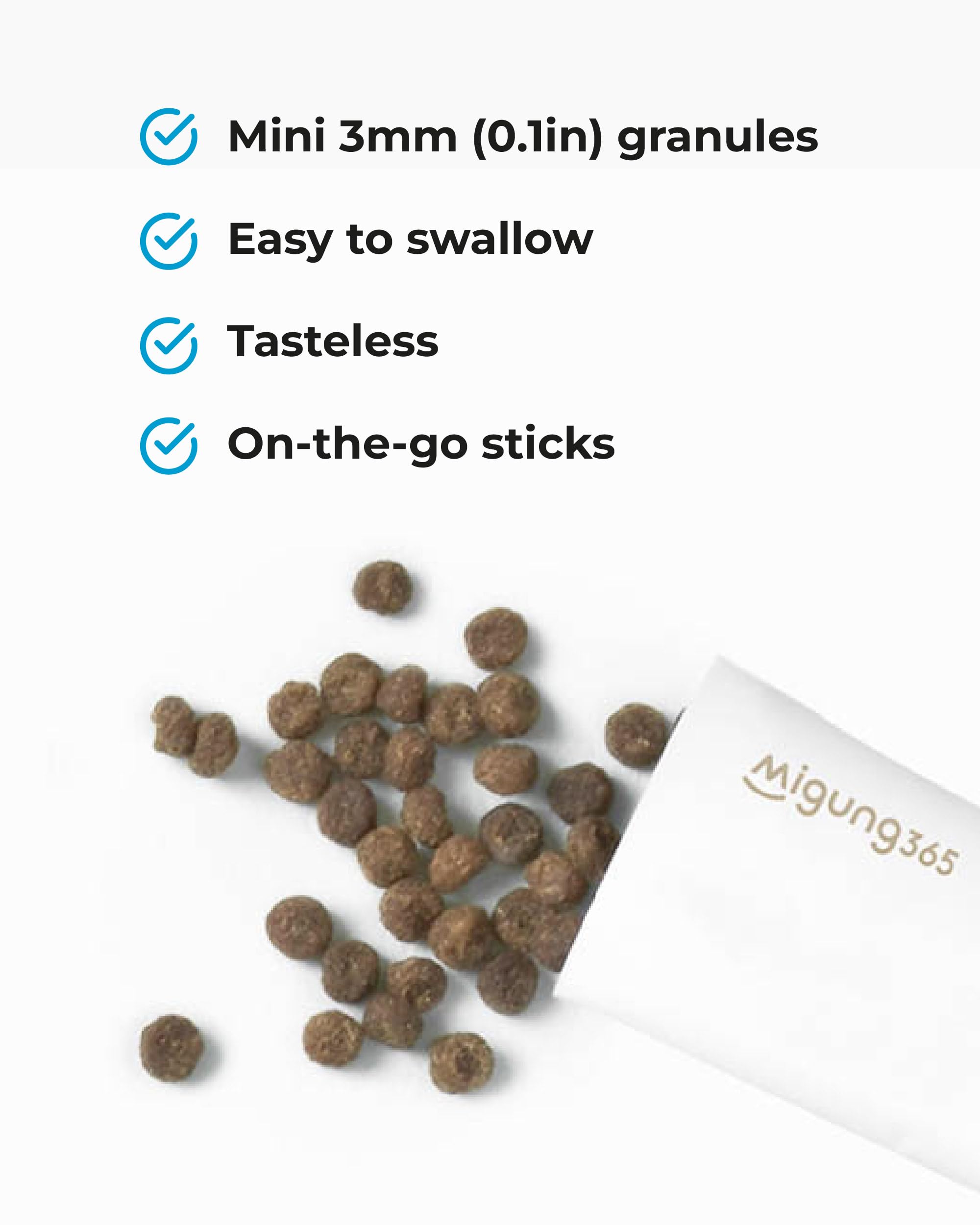 Migung365 constipation-support dietary-fiber stick for comfortable elimination.