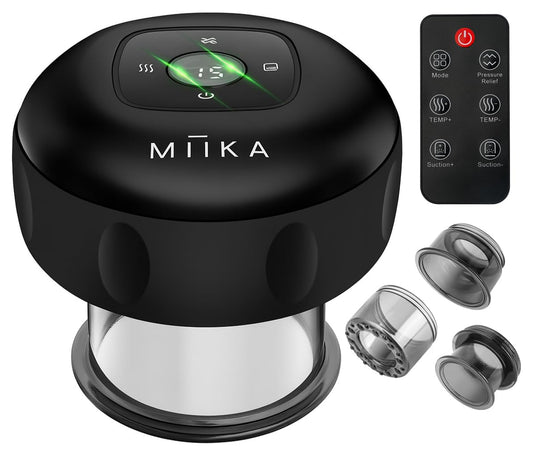 MIIKA electric cupping set with remote control for convenient at-home therapy
