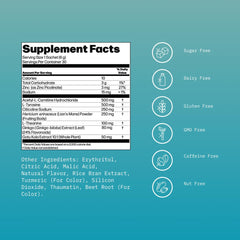 Mikra Clarity label closeup highlights sugar-free, allergen-safe formula for everyday use.