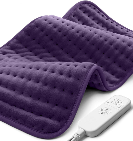 MIKRALE electric heating pad covers back and neck with targeted warmth for sore muscles.