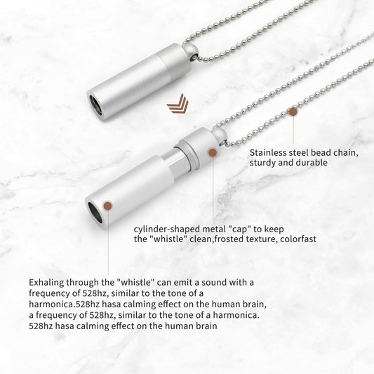 MIKUHOT 528hz frequency necklace provides gentle resonance for mindful breathing sessions.