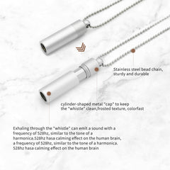MIKUHOT 528hz frequency necklace provides gentle resonance for mindful breathing sessions.