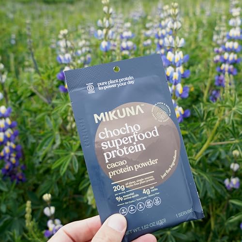 Uso diario de Mikuna Chocho cacao, sabor natural.