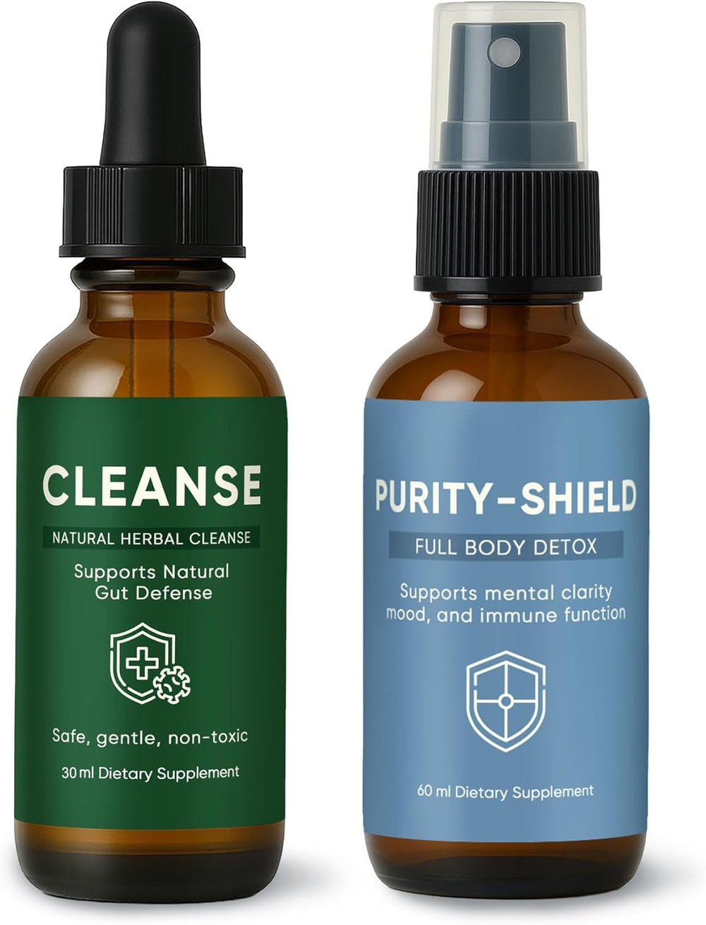 MILIZHIWU gut cleanse dual bottle bundle promotes daily digestive balance.