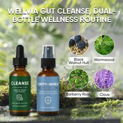 MILIZHIWU gut cleanse ingredients-label highlights plant-based herbs for wellness.
