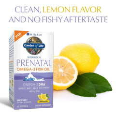 Minami Natural Prenatal DHA lemon softgel for pregnancy support