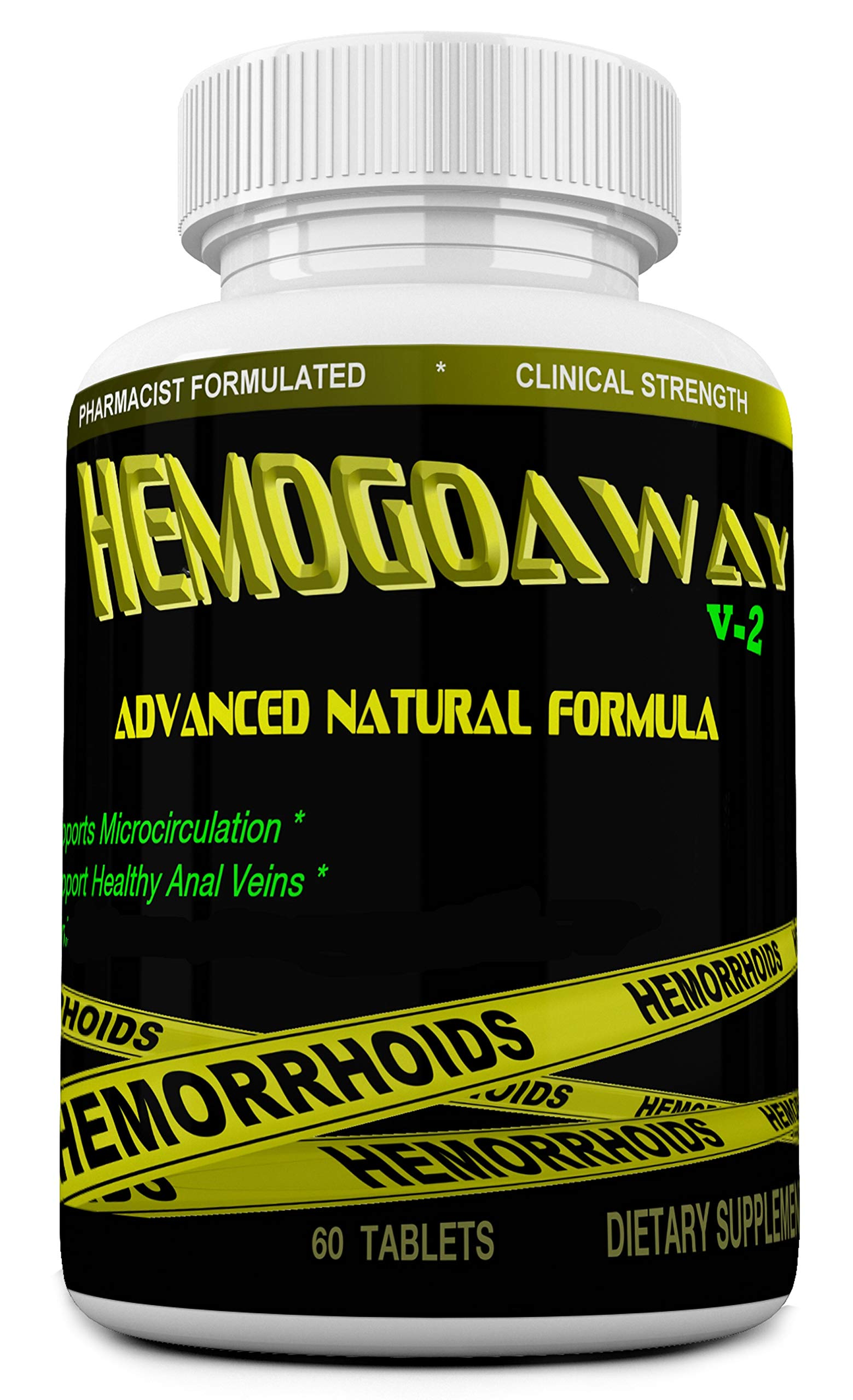 MINANATURALS HEMOGOAWAY bottle in a retail packaging display