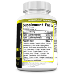 MINANATURALS HEMOGOAWAY ingredients spread highlighting botanicals