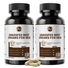 Minch Beef Organs supplement bottle with 240 capsules for daily vitality.