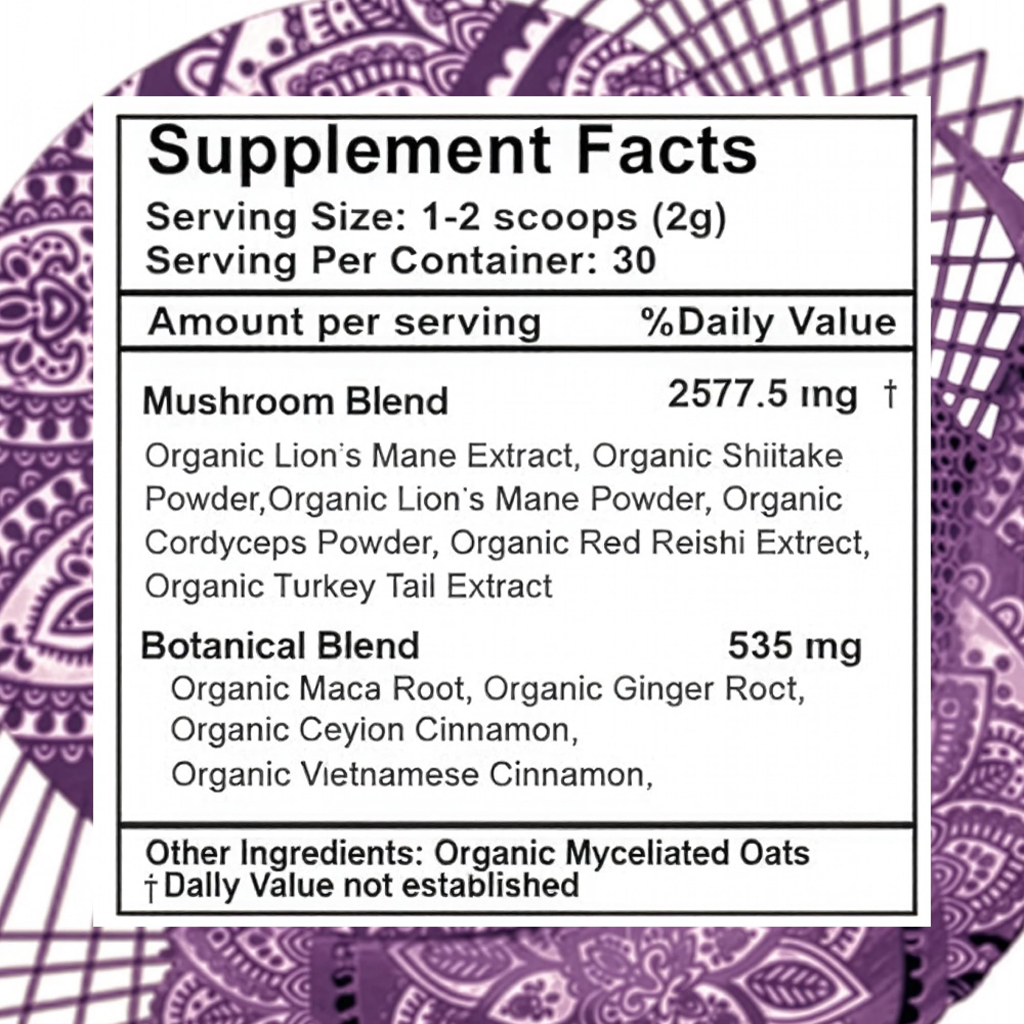Mind Master bottle close-up showing organic brain support blend for daily balance