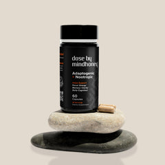 MINDHONEY DOSE on a desk setup suggests focus during work or study.