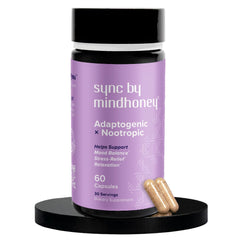 Mindhoney SYNC 60-count bottle front for mood support