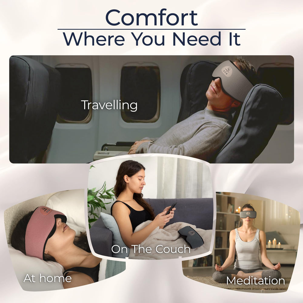 Mindsight DriftBand breathable plush fabric stays cool and comfortable through the night.