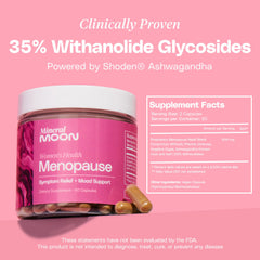 Mineral Moon label highlighting Cynanchum Wilfordii and Angelica Gigas for balanced wellness.