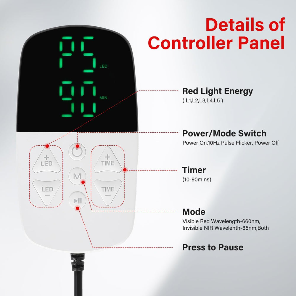 Mingraro auto timer supports 10-90 minutes for convenient sessions