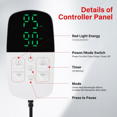 Mingraro auto timer supports 10-90 minutes for convenient sessions