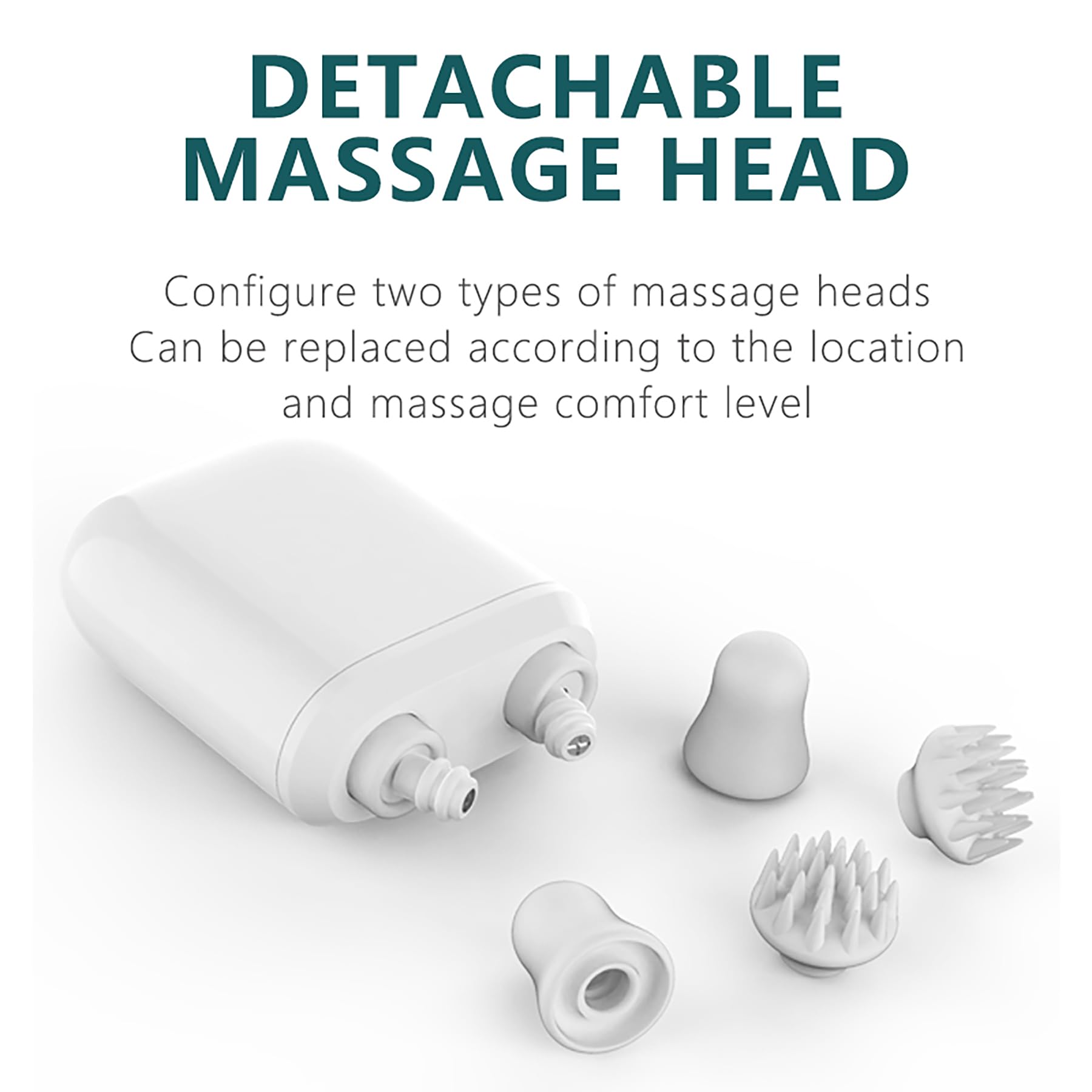 Mini Shiatsu Massager shoulders area kneading for shoulder tension relief.