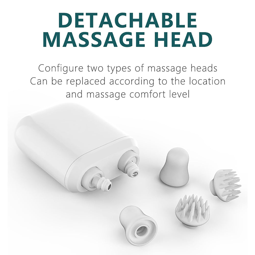 Mini Shiatsu Massager shoulders area kneading for shoulder tension relief.