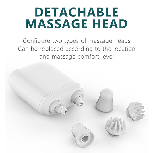 Mini Shiatsu Massager shoulders area kneading for shoulder tension relief.