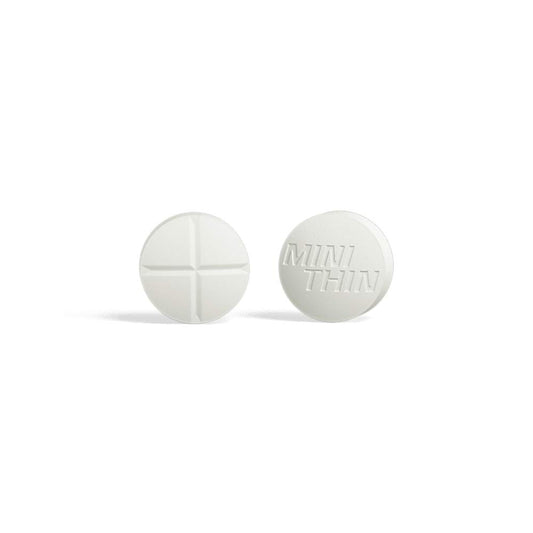 Mini Thin ephedrizine and caffeine blend tablet for on-demand energy.