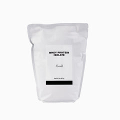 Minimalist Whey Protein Isolate 90 bag front shows resealable packaging for easy storage.