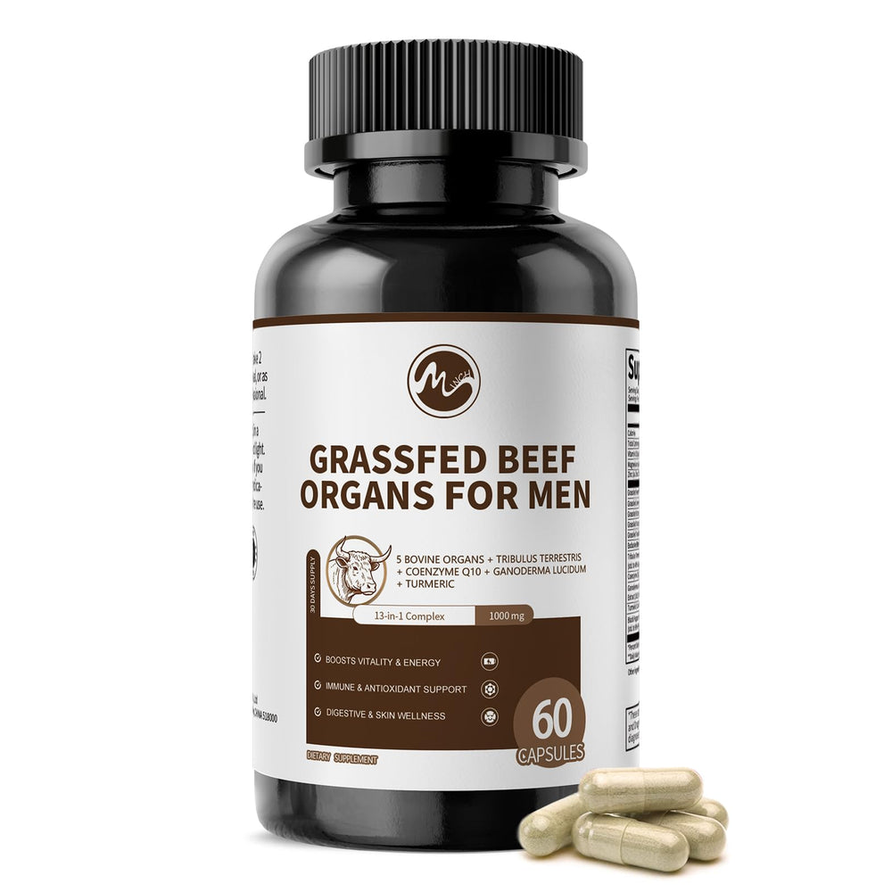 Mininch beef heart capsules bottle for vitality and daily energy
