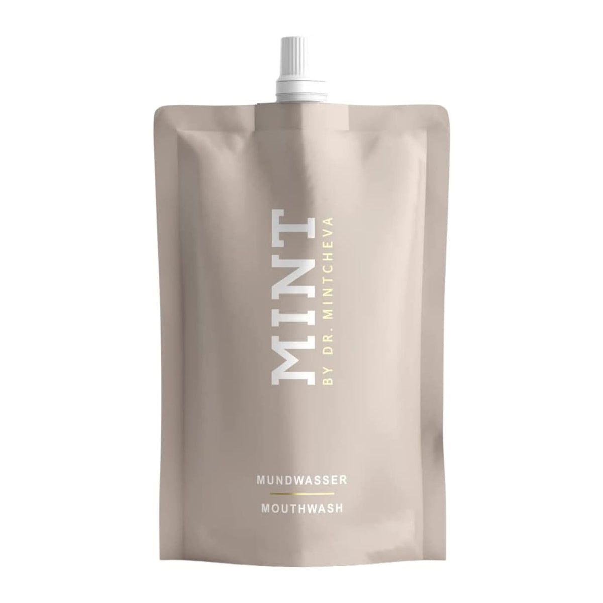 Mint by Dr. Mintcheva mint mouthwash refill bottle with melon flavor for a refreshing start