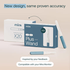 Mira Plus dipping test wands prepared to sample urine