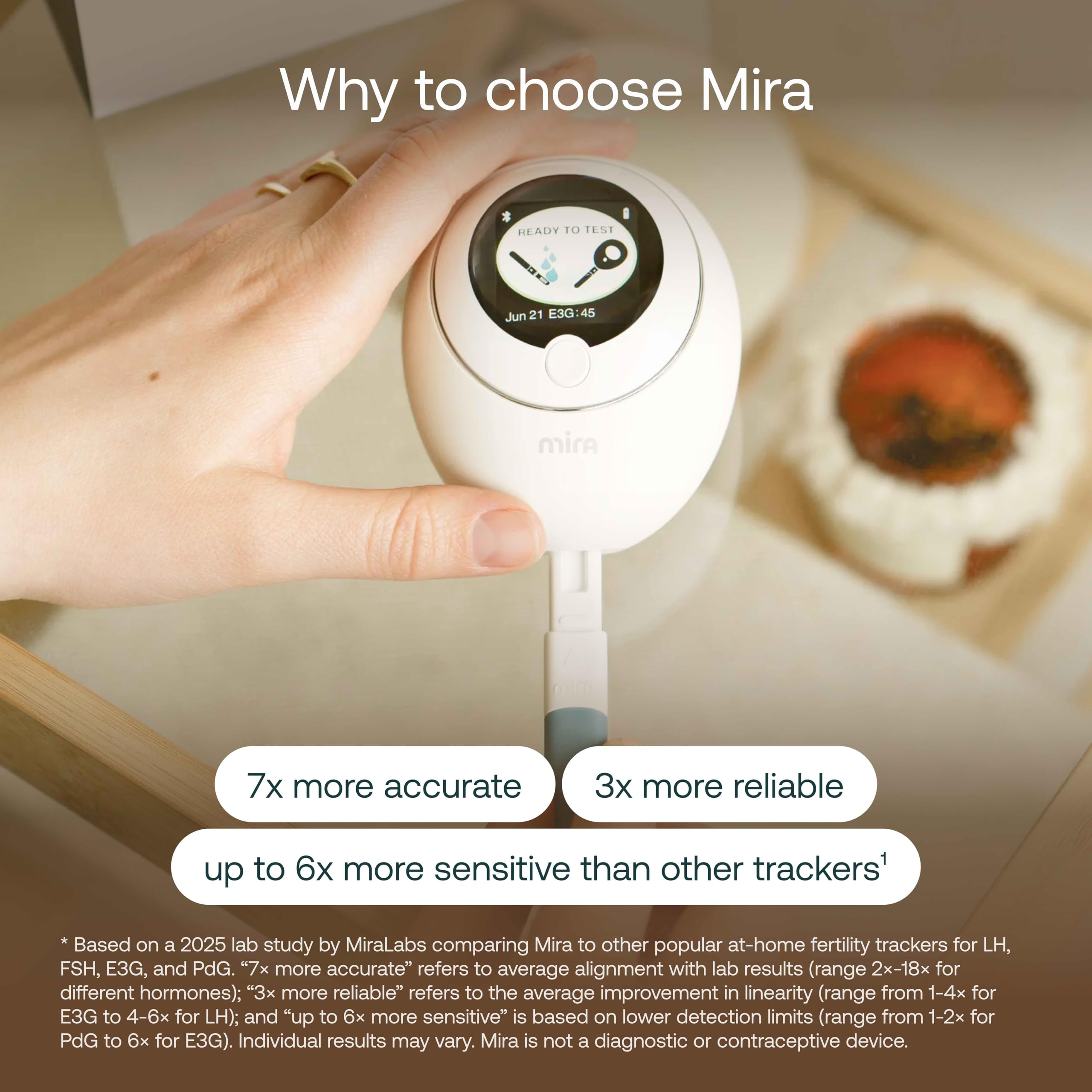 Mira Plus kit packaging highlighting included items and setup ease