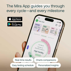 Mira Plus LH and E3G readings displayed on screen