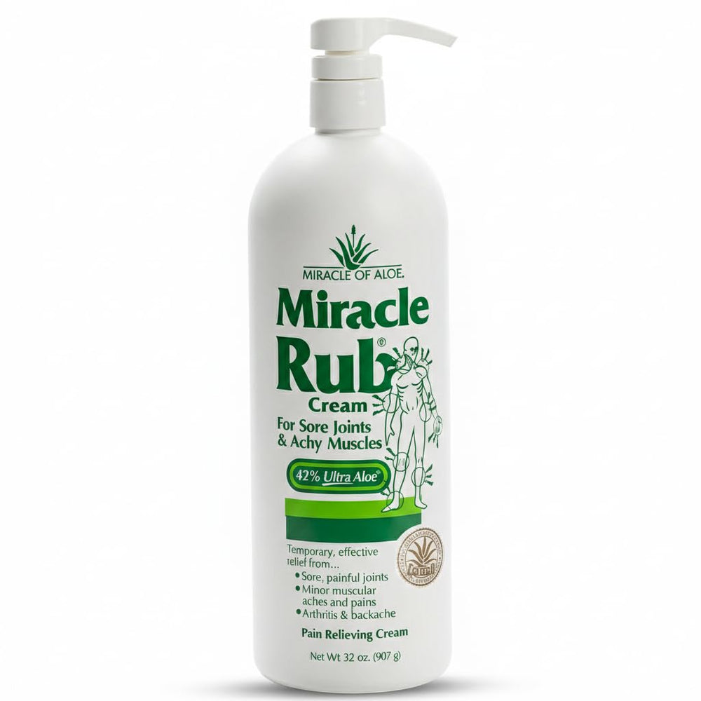 Miracle of Aloe Miracle Rub bottle front for quick relief