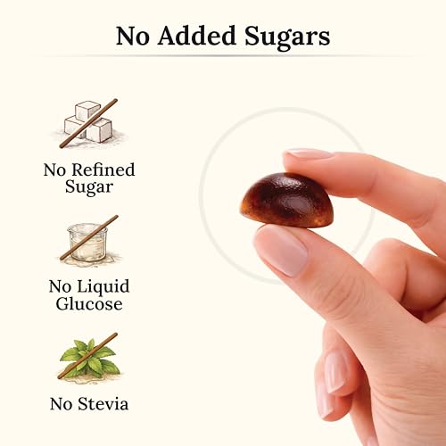 Miresi Shilajit Gummies nutrition label highlighting no gluten or artificial colors