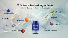 Mirror Youth vegan capsules in a bottle, gluten-free and non-GMO.