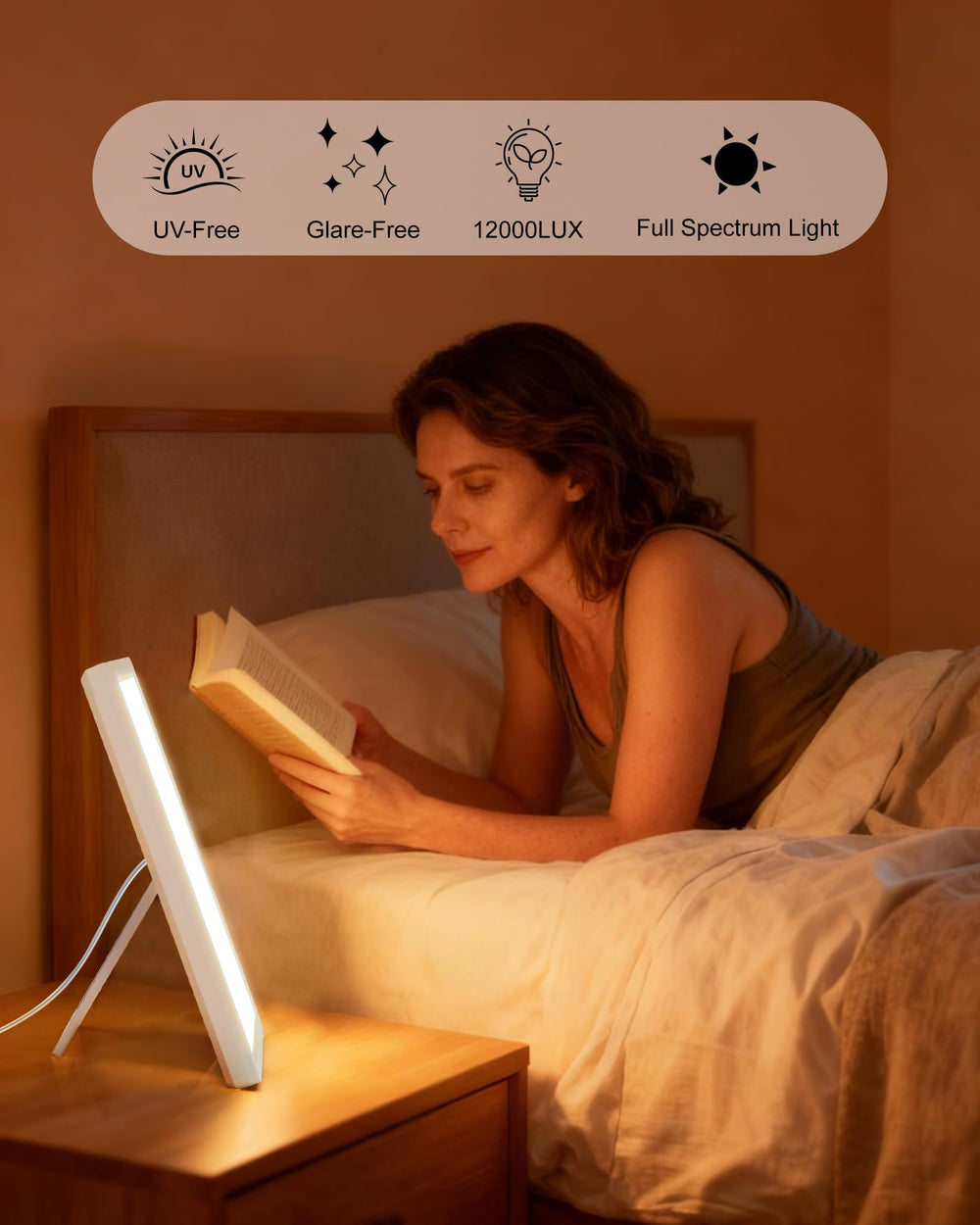 MirthSip lamp with timer enables routine light sessions