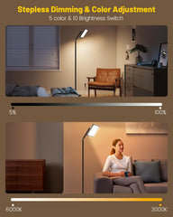 MirthSip Sunlight Lamp full-spectrum light at 12000 Lux for focused work.