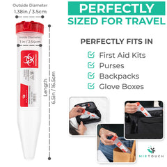 MirTouch Sharps Shuttle locking lid enables one-handed disposal in tight spaces
