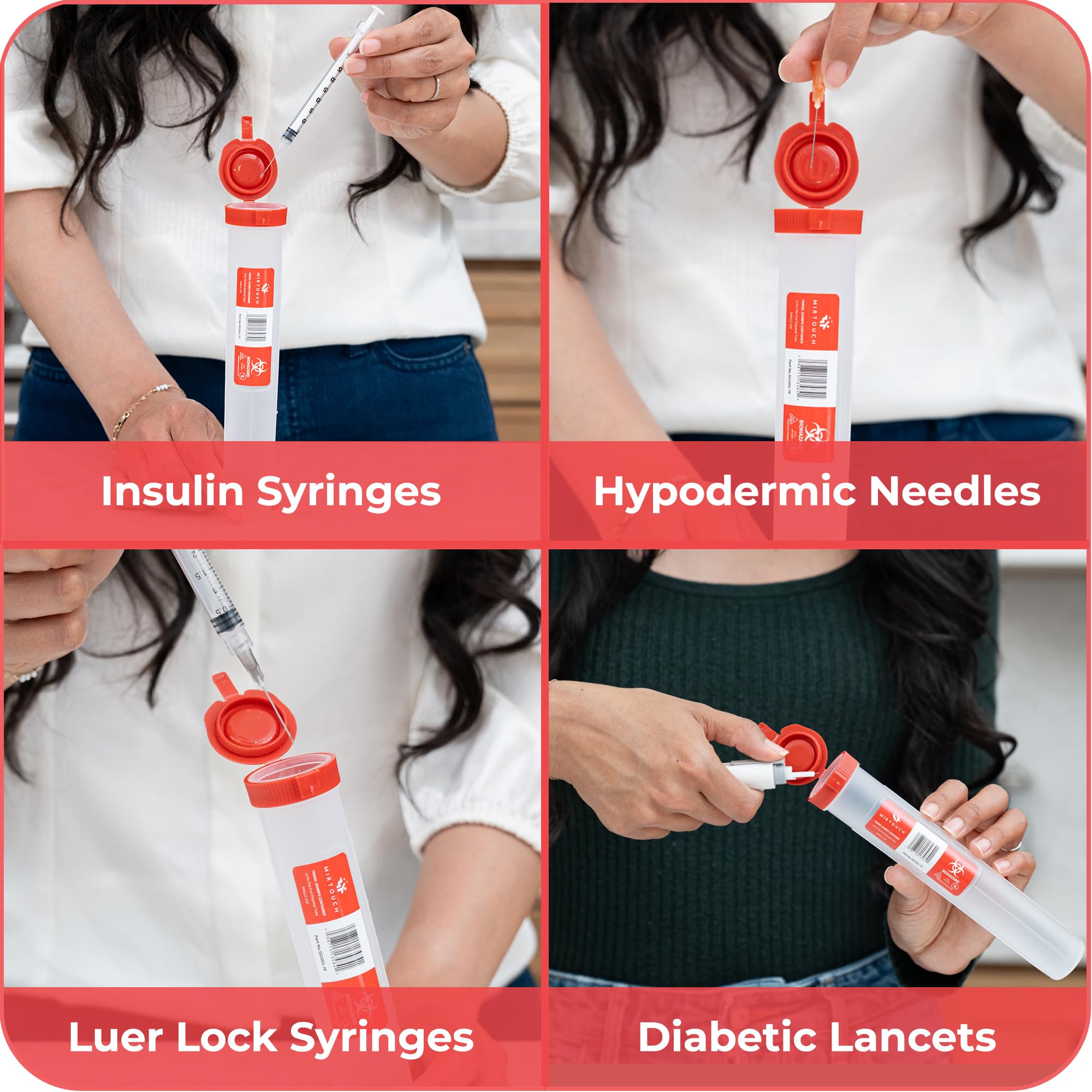MirTouch compact travel sharps pack ideal for quick trips and daily use.