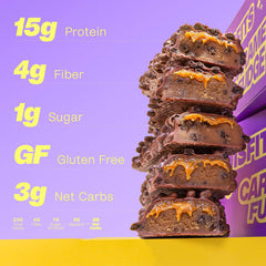 Misfits vegan protein bars 15g protein label highlighting plant based formula