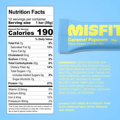 Misfits bar with caramel and toasted corn highlights flavor and texture