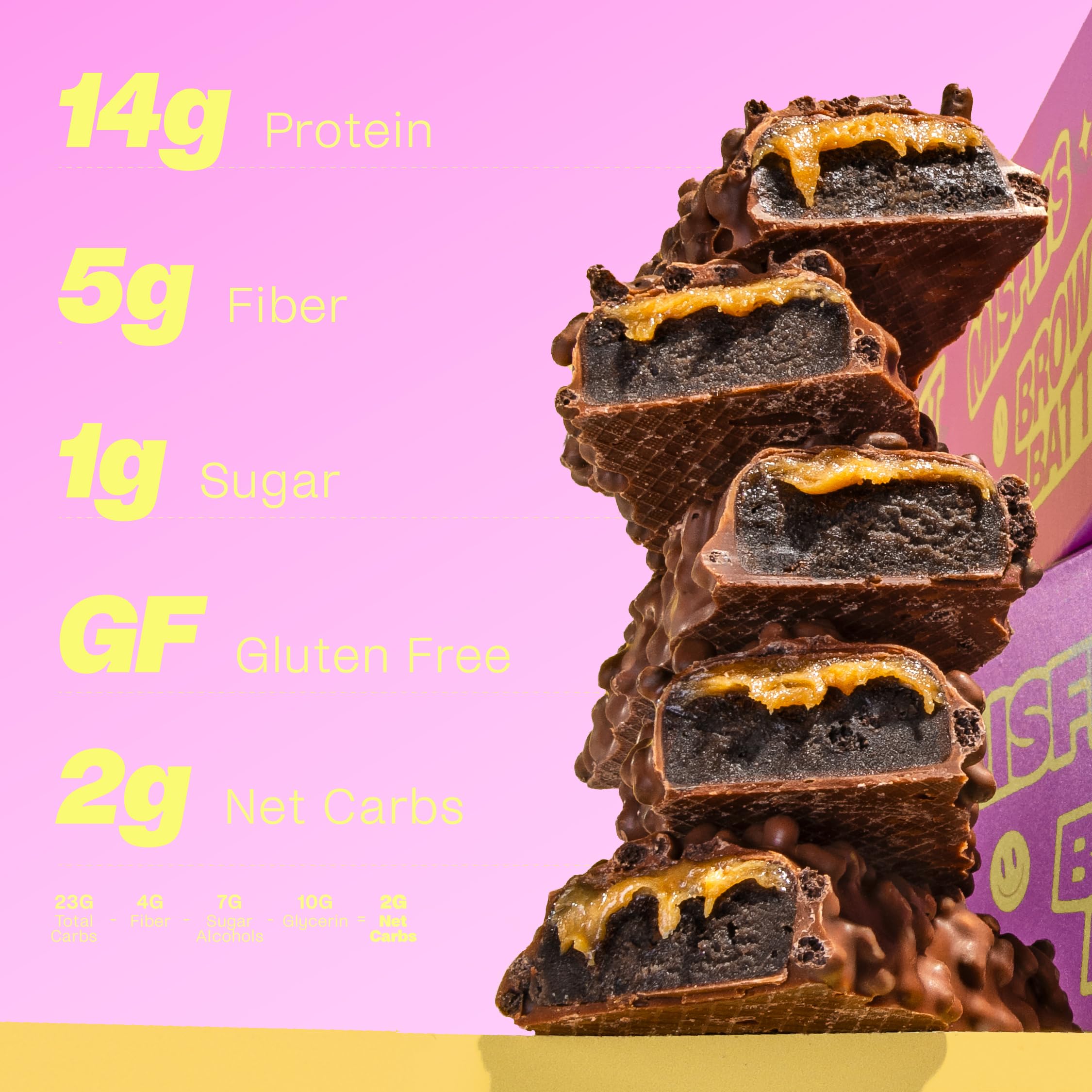 Misfits vegan protein bar cocoa crisps add chewy texture.