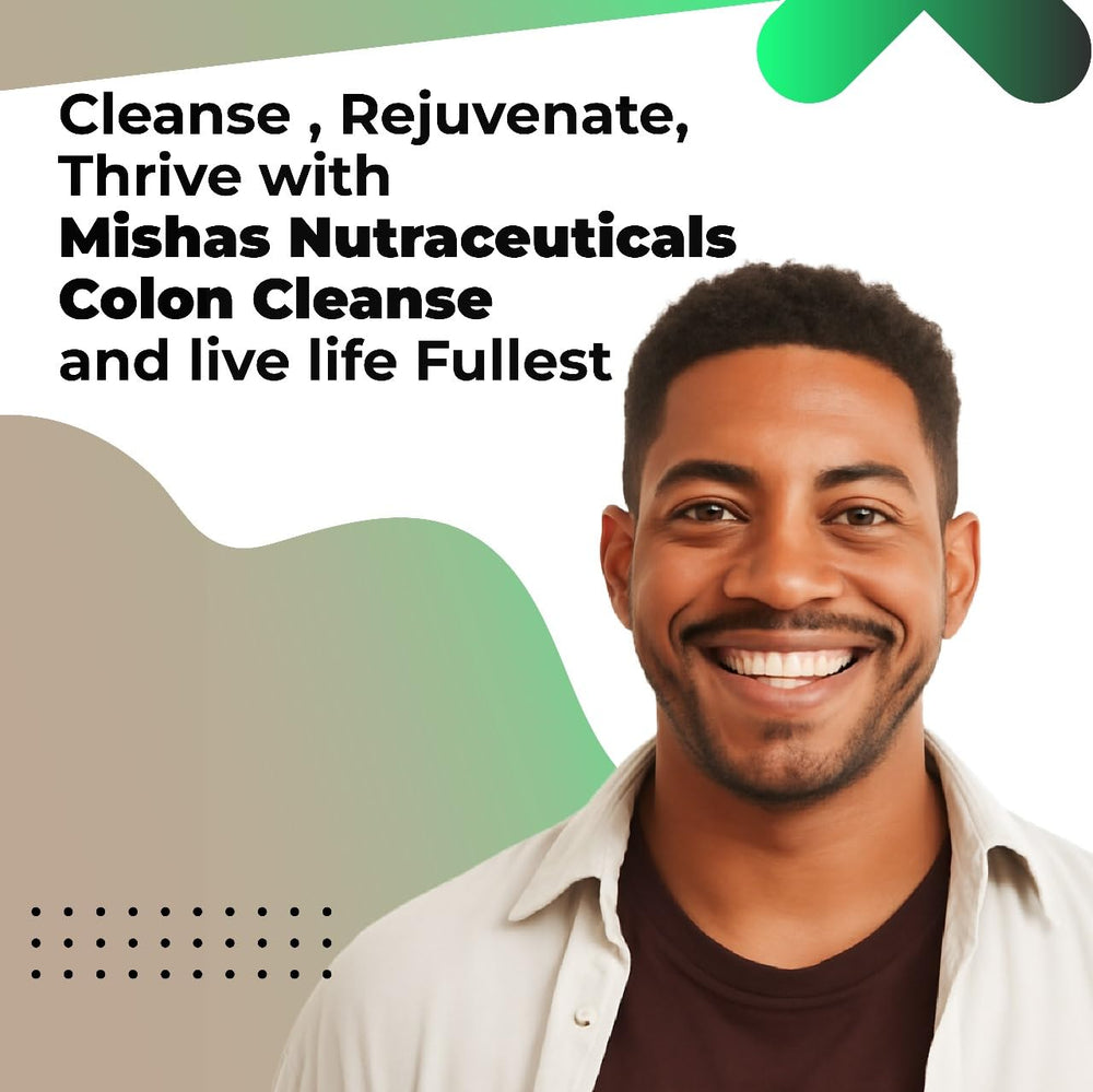 Mishas Colon Cleanse ingredients panel featuring berberine and quercetin.