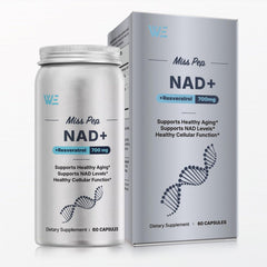 MISS PEP NAD+ Plus bottle with capsules for daily energy.