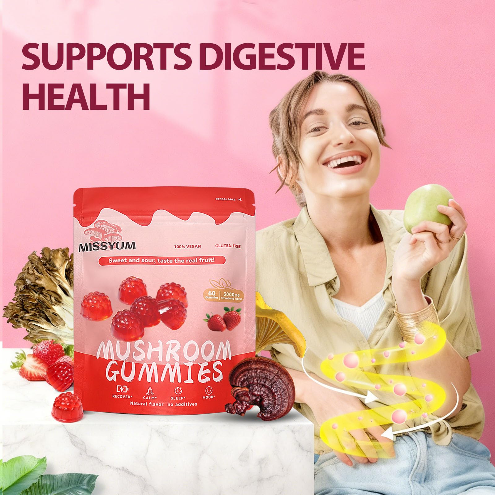 MISSYUM moisture-proof packaging keeps gummies fresh on the go.