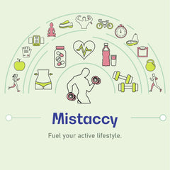 Mistaccy CoQ10 packaging on-the-go, easy two-per-day softgels for busy lifestyles